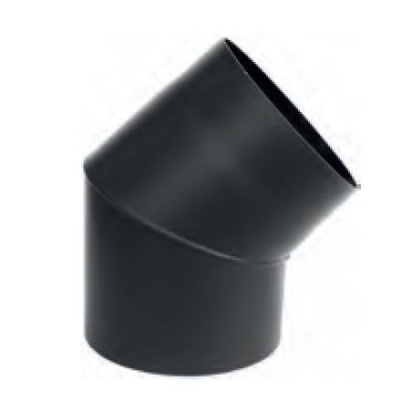 Kolano nastawne czarne 45* gr. 2mm 