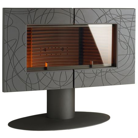 Piec wolnostojący 12 kW SYMPHONIA antracyt