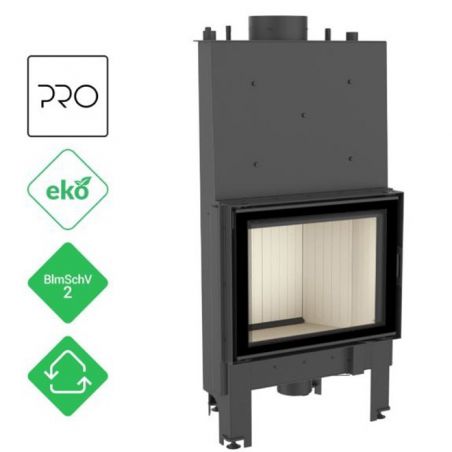 Wkład kominkowy 10 kW NADIA PW 10 W z płaszczem wodnym i wężownicą