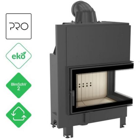 Wkład kominkowy 15 kW MBO P BS prawy (szyby łączone bez szprosa)