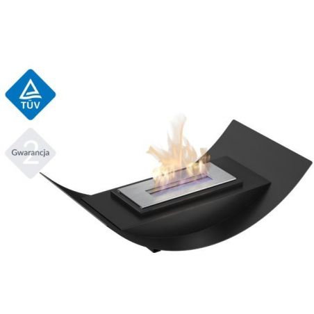 Biokominek MISA MINI 470x260 mm czarny z biopojemnikiem TÜV