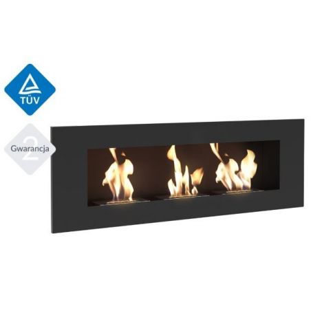 Biokominek DELTA 3 1200x400 mm czarny