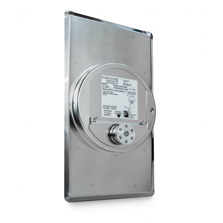 Regulator ciągu kominowego RCW-S z ramką RMS-DW