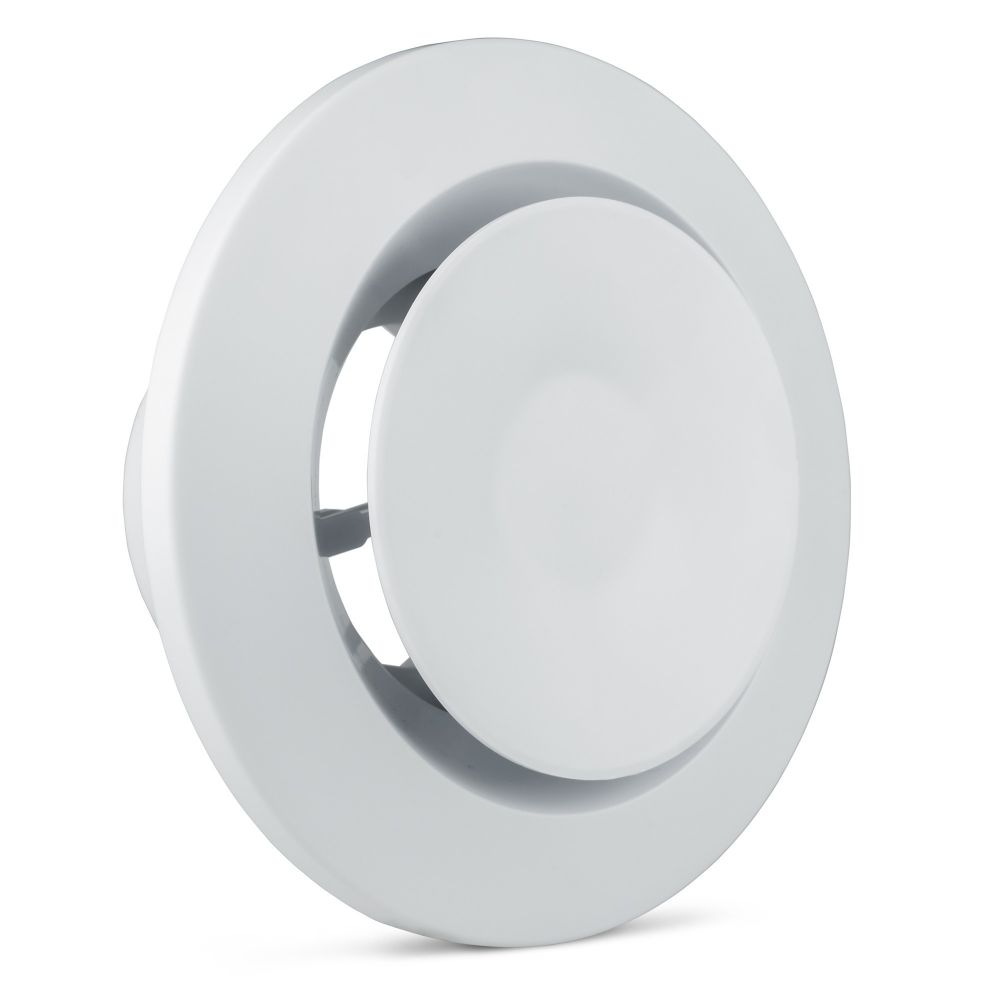 Anemostat plastikowy z ramką fi 75 biały VAN75SYSTEMHOME Zielona Góra