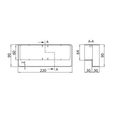 Redukcja  PVC 220x90  