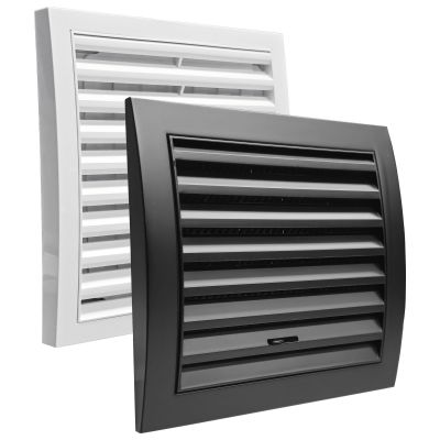 Kratka wentylacyjna zamykana z siatką OW8