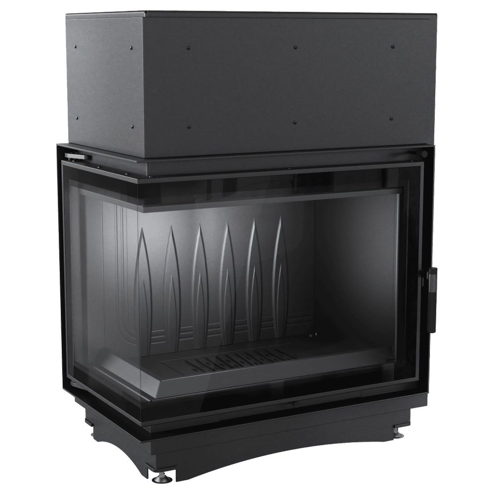 Wkład kominkowy narożny lewy żeliwny AMELIA DECO 21kW | ø200mm