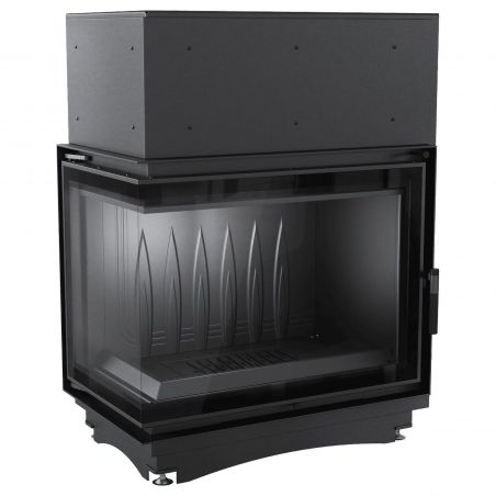 Wkład kominkowy narożny lewy żeliwny AMELIA DECO 21kW | ø200mm