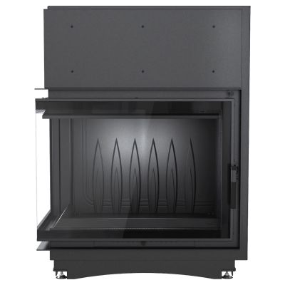Wkład kominkowy narożny lewy żeliwny AMELIA DECO 21kW | ø200mm
