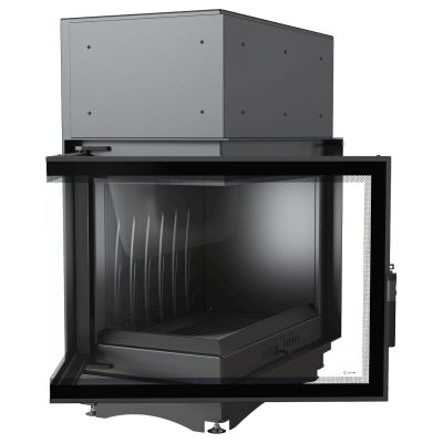 Wkład kominkowy narożny lewy żeliwny AMELIA DECO 21kW | ø200mm