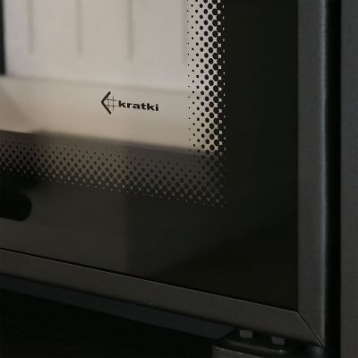 Wkład kominkowy narożny lewy żeliwny AMELIA DECO 21kW | ø200mm