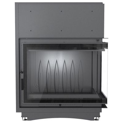 Wkład kominkowy narożny prawy żeliwny AMELIA DECO 21kW | ø200mm