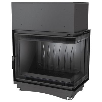 Wkład kominkowy narożny prawy żeliwny AMELIA DECO 21kW | ø200mm