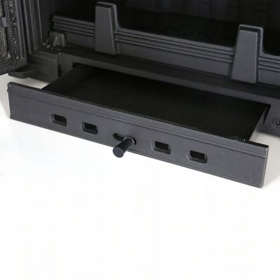 Wkład kominkowy narożny prawy żeliwny AMELIA DECO 21kW | ø200mm