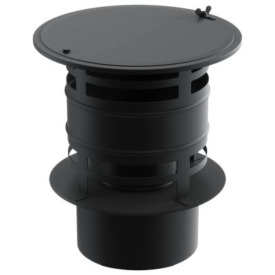 Daszek otwierany dwuścienny żaroodporny czarny