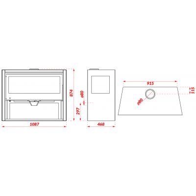 Piec wolnostojący PANADERO ALLEGRO 3V 8,1kW