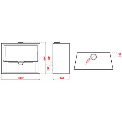 Piec wolnostojący PANADERO ALLEGRO 8,0kW
