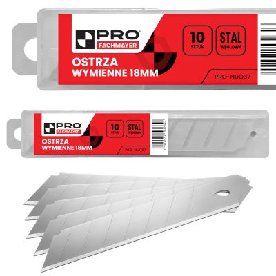 Ostrza łamane PRO-NU037 18mm 60C 10szt.
