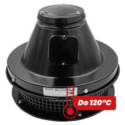 Wentylator dachowy 120°C wyd.1800 m3/h HAVACO RKH