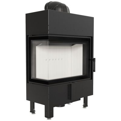 Wkład kominkowy narożny LUCY 12 SLIM Lewy