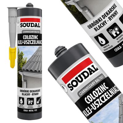 Klej uszczelniacz hybrydowy dekarski Colozinc Soudal 290ml